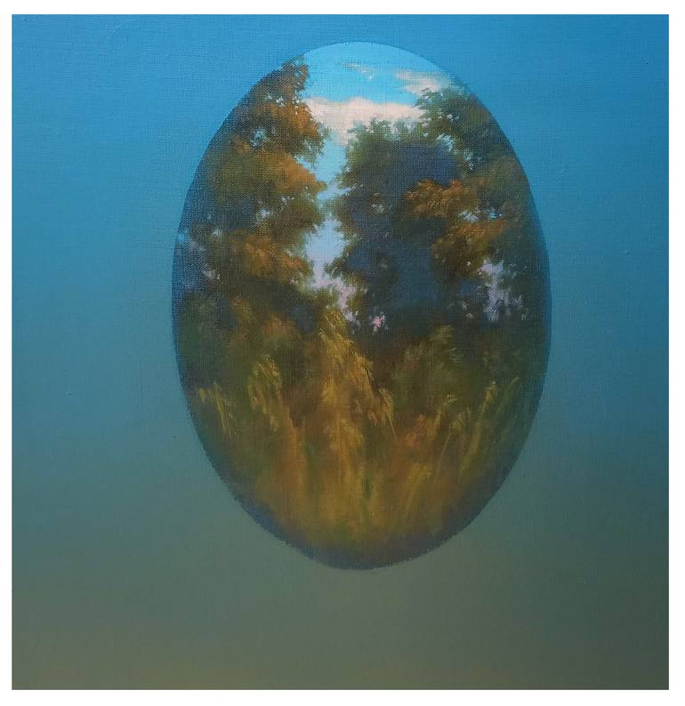 Original Conceptual Water Painting by Fedora Akimova
