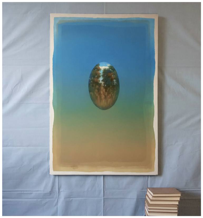 Original Art Deco Water Painting by Fedora Akimova