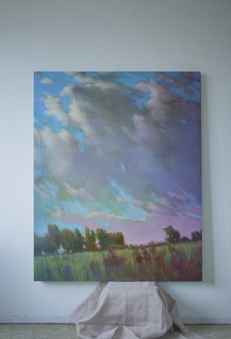 Original Impressionism Aerial Painting by Fedora Akimova