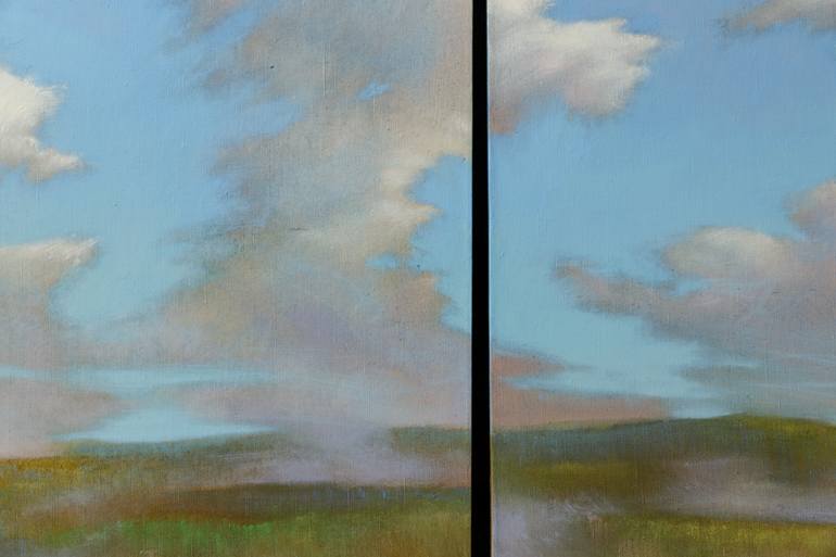 Original Expressionism Landscape Painting by Fedora Akimova