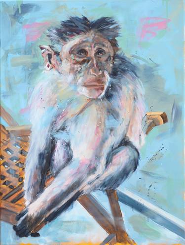 Original Figurative Animal Paintings by Elisabeth Handelsby