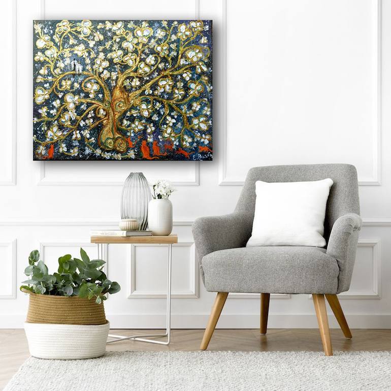 Original Conceptual Nature Painting by Elena Barón