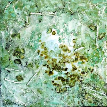 Original Abstract Expressionism Nature Mixed Media by Elena Barón