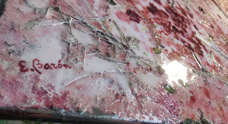 Original Abstract Nature Mixed Media by Elena Barón