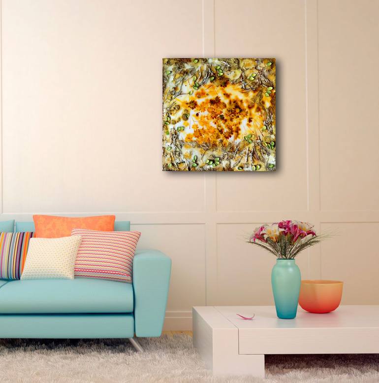 Original Abstract Nature Mixed Media by Elena Barón