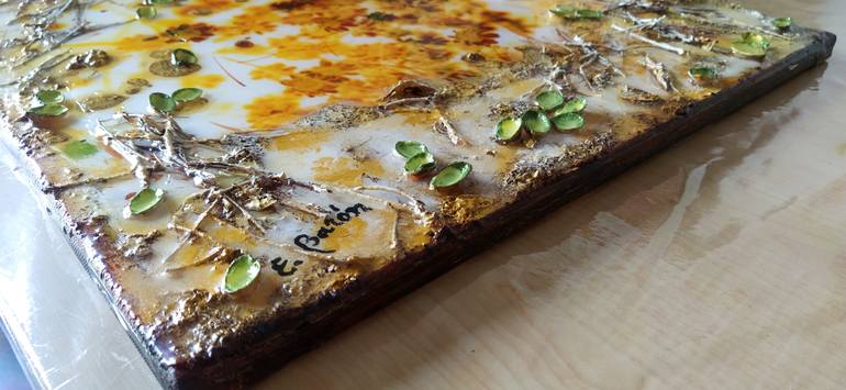 Original Abstract Nature Mixed Media by Elena Barón