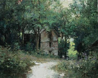 Print of Realism Garden Paintings by Viktor Zhmak
