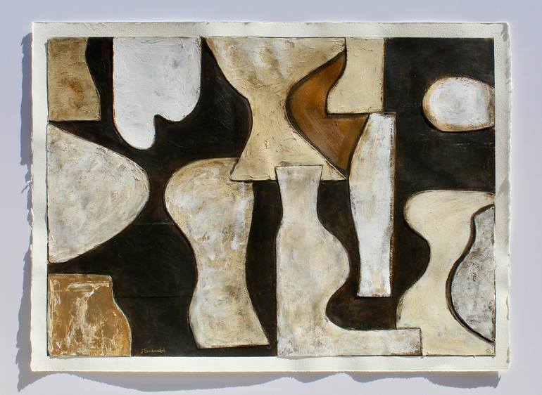 Original Contemporary Abstract Mixed Media by Joan Breckwedel