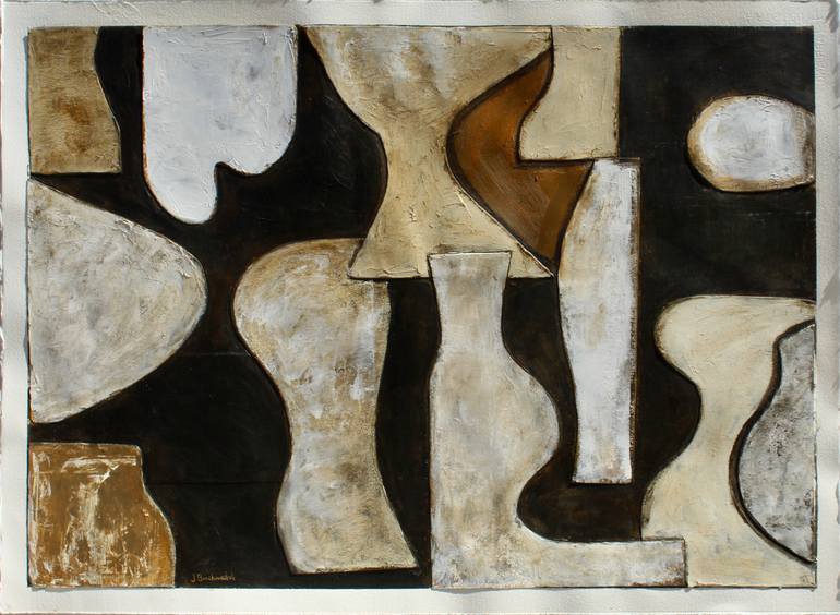 Original Contemporary Abstract Mixed Media by Joan Breckwedel