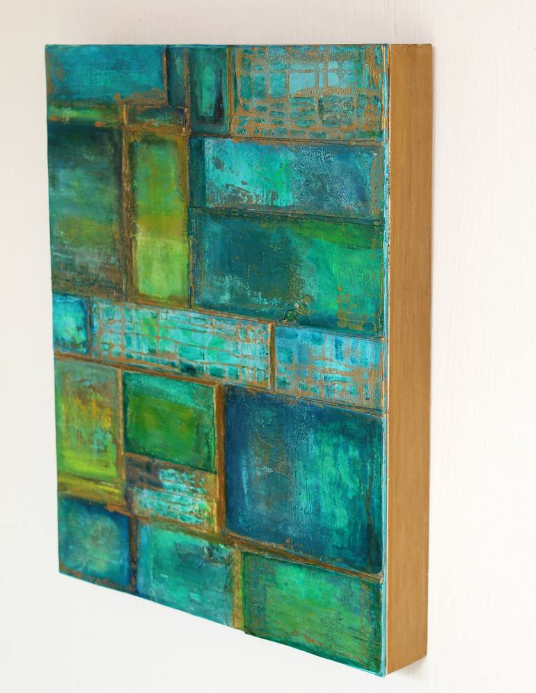 Original Fine Art Abstract Painting by Joan Breckwedel
