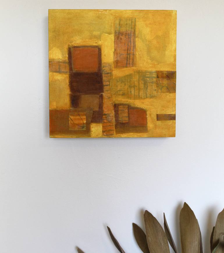Original Abstract Cities Painting by Joan Breckwedel