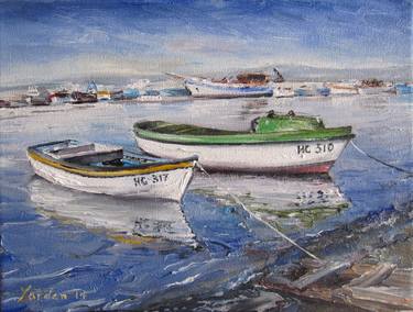 Print of Impressionism Boat Paintings by Yordan Enchev