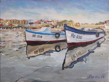 Print of Impressionism Boat Paintings by Yordan Enchev