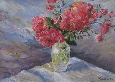 Print of Realism Floral Paintings by Yordan Enchev