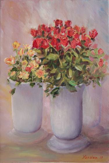 Original Impressionism Floral Paintings by Yordan Enchev