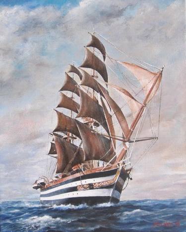 Original Realism Ship Paintings by Yordan Enchev