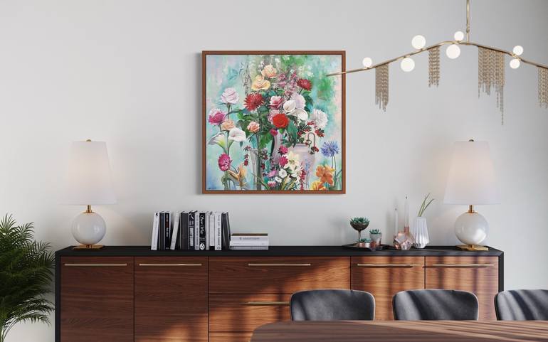 Original Floral Painting by Vlad Tasoff