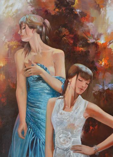 Print of Fine Art Women Paintings by Vlad Tasoff