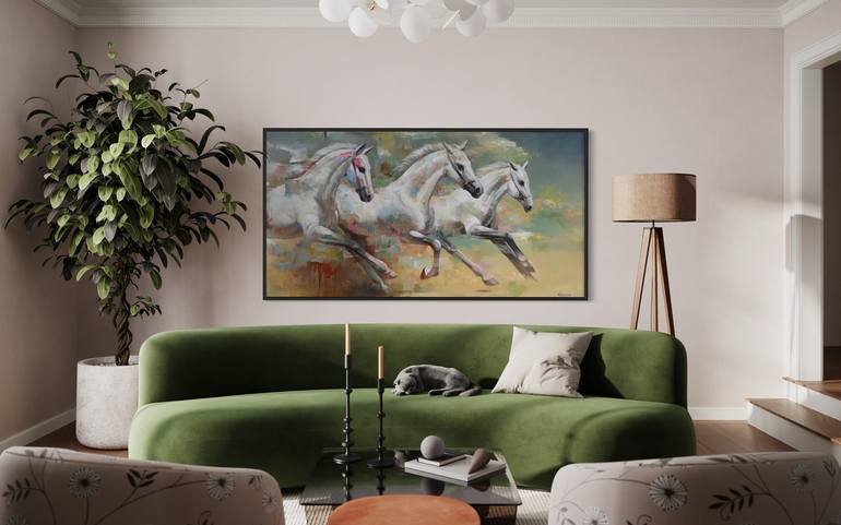 Original Horse Painting by Vlad Tasoff