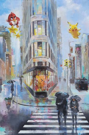 Original Figurative Architecture Paintings by Vlad Tasoff