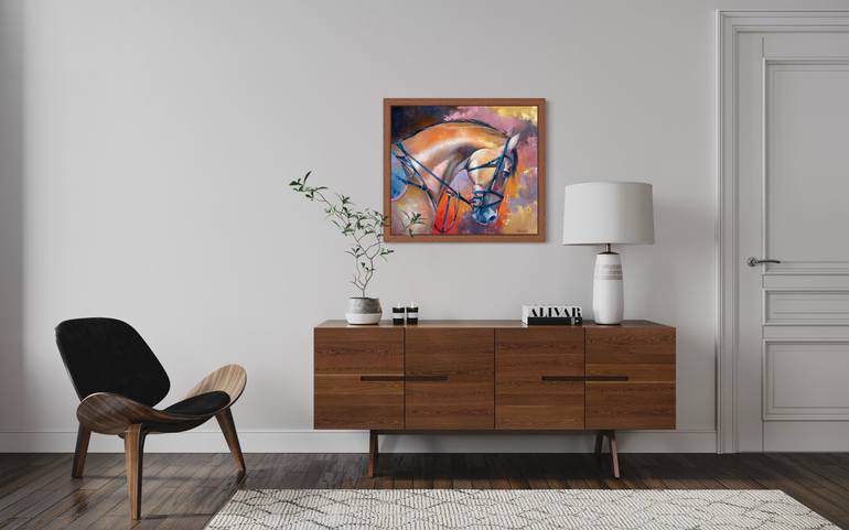 Original Figurative Horse Painting by Vlad Tasoff