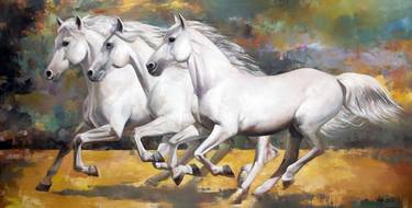 Original Figurative Horse Paintings by Vlad Tasoff