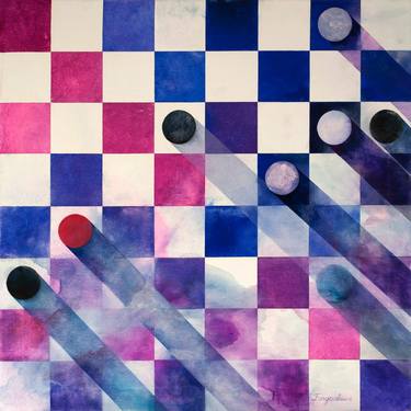 Original Abstract Geometric Paintings by Oksana Boguslavska