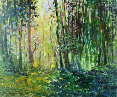 Print of Impressionism Landscape Paintings by Liudvikas Daugirdas
