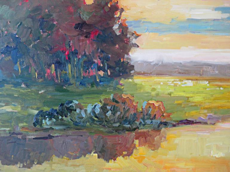 Original Impressionism Landscape Painting by Liudvikas Daugirdas