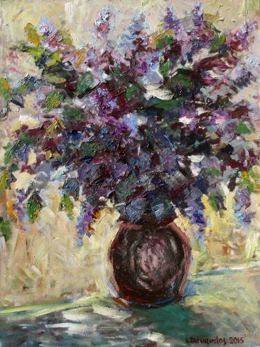 Print of Impressionism Floral Paintings by Liudvikas Daugirdas