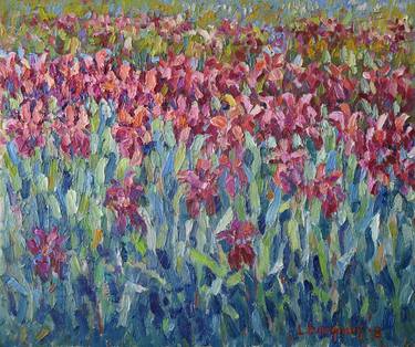 Print of Impressionism Floral Paintings by Liudvikas Daugirdas