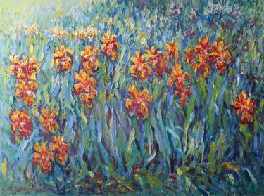Original Impressionism Floral Paintings by Liudvikas Daugirdas