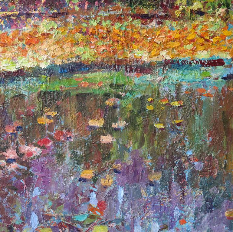 Original Impressionism Landscape Painting by Liudvikas Daugirdas