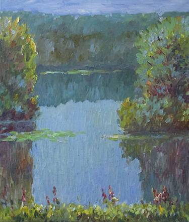 Print of Impressionism Landscape Paintings by Liudvikas Daugirdas