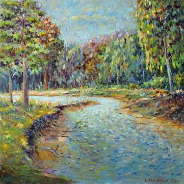 Print of Impressionism Landscape Paintings by Liudvikas Daugirdas