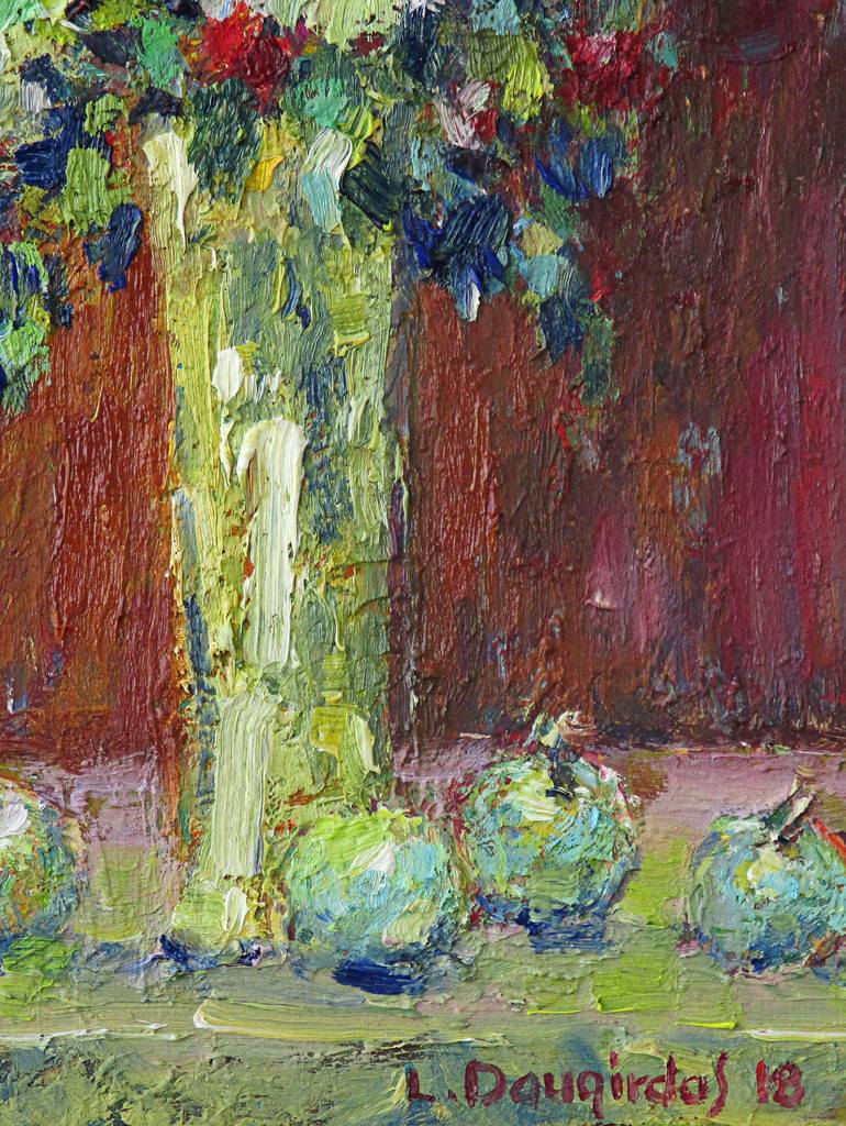 Original Impressionism Still Life Painting by Liudvikas Daugirdas
