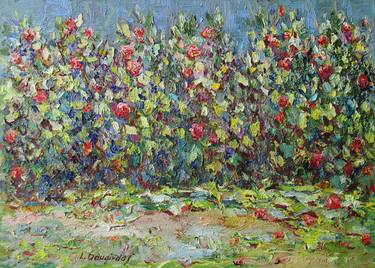 Print of Impressionism Floral Paintings by Liudvikas Daugirdas