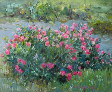 Original Impressionism Floral Paintings by Liudvikas Daugirdas