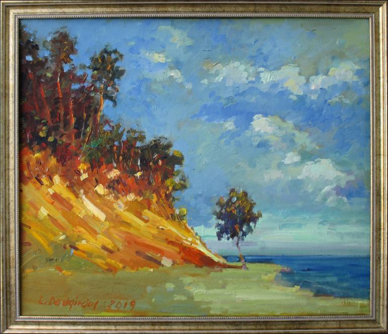 Original Impressionism Seascape Painting by Liudvikas Daugirdas