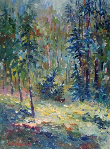 Print of Impressionism Landscape Paintings by Liudvikas Daugirdas