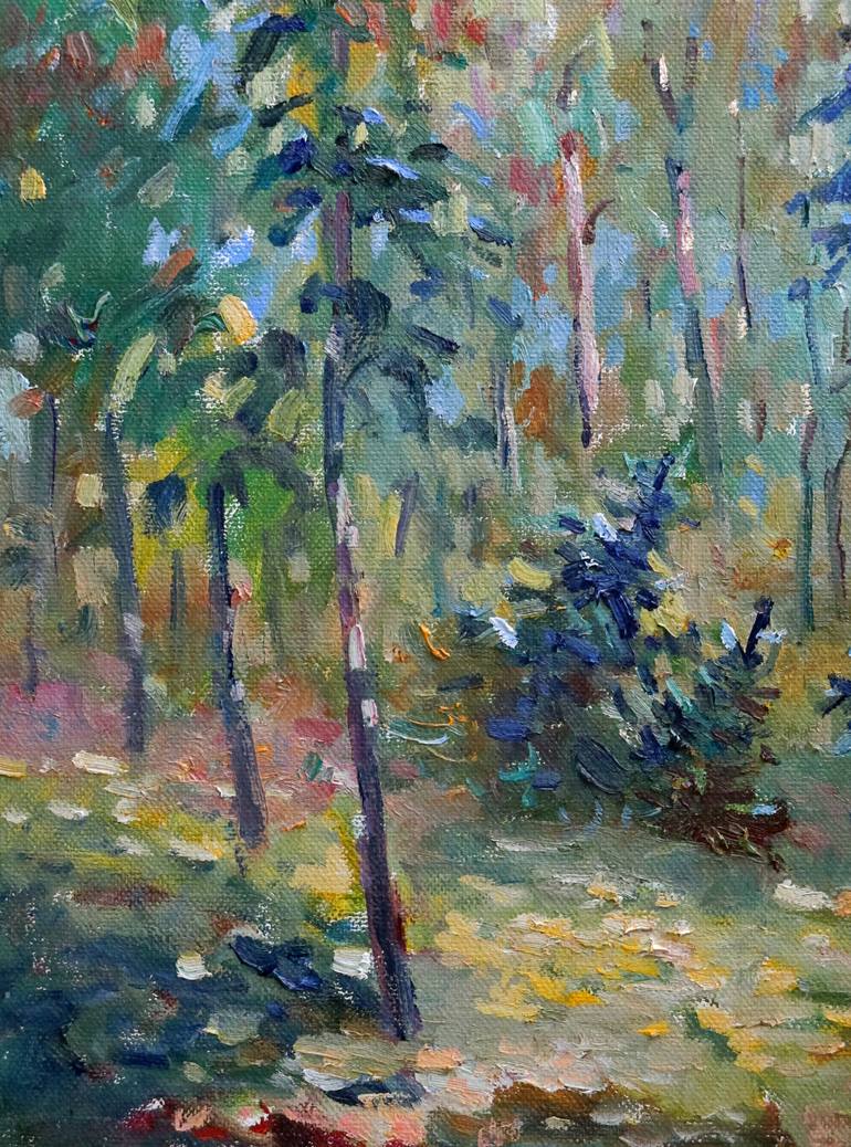 Original Impressionism Landscape Painting by Liudvikas Daugirdas