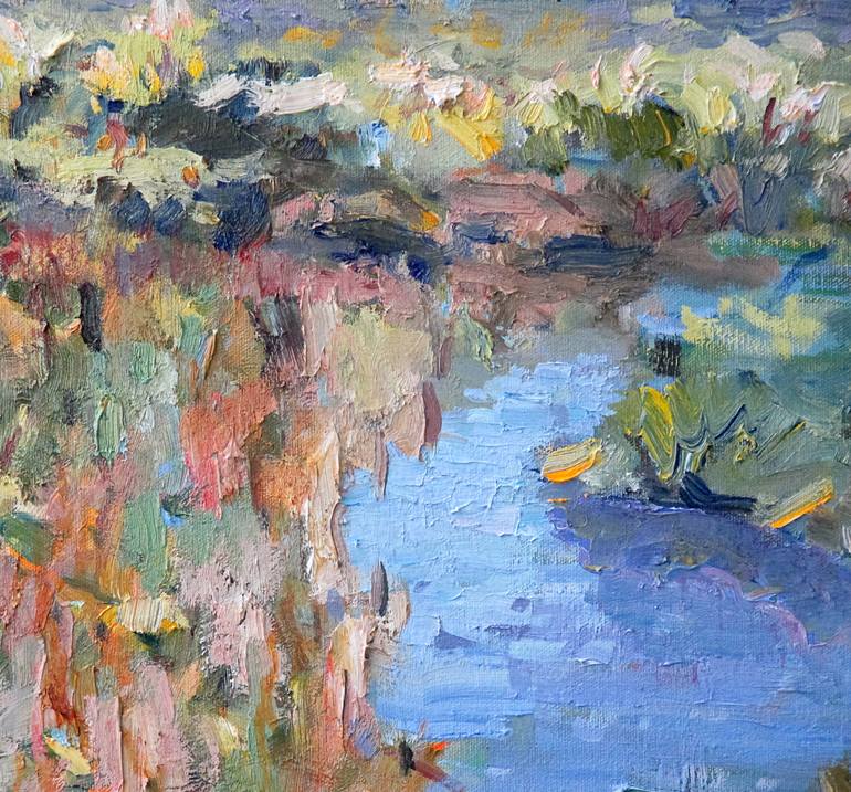 Original Impressionism Landscape Painting by Liudvikas Daugirdas