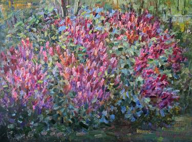 Original Impressionism Floral Paintings by Liudvikas Daugirdas