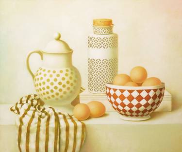 Original Still Life Paintings by Dace Lapina