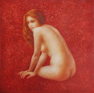 Original Figurative Nude Paintings by Dace Lapina