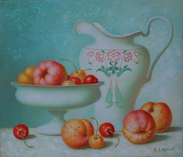 Still life with Art Deco style  jug and fruits thumb