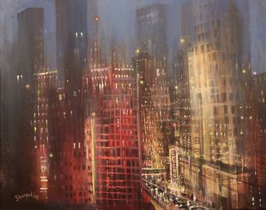 Original Contemporary Cities Paintings by Tom Shropshire