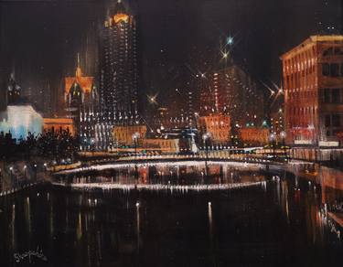 Print of Fine Art Cities Paintings by Tom Shropshire
