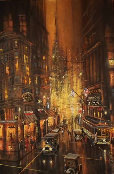 Original Cities Paintings by Tom Shropshire