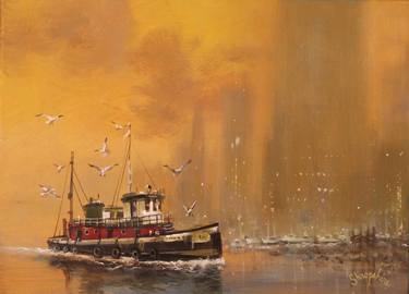 Original Fine Art Boat Paintings by Tom Shropshire